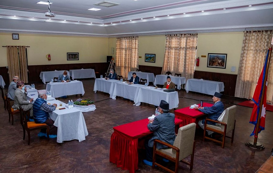 नेकपाको सचिवालय बैठक सुरु प्रधानमन्त्री ओली  पनि सहभागी