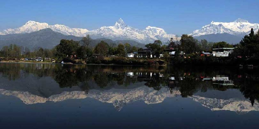 Fewa and machhapuchhere