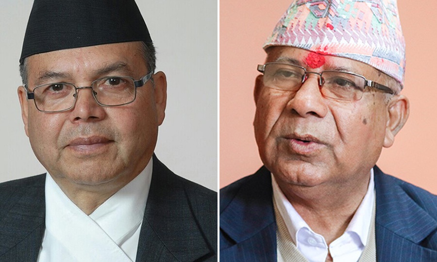 Jhalanath khanal and madhav kumar nepal