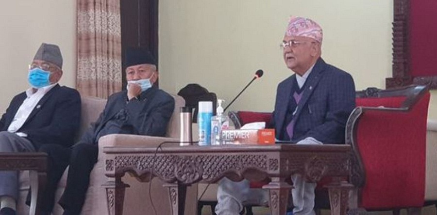 एमालेको संसदीय दलको बैठकमा पुगे बामदेव गौतम, नेपाल–खनाल समुहद्धारा बहिष्कार
