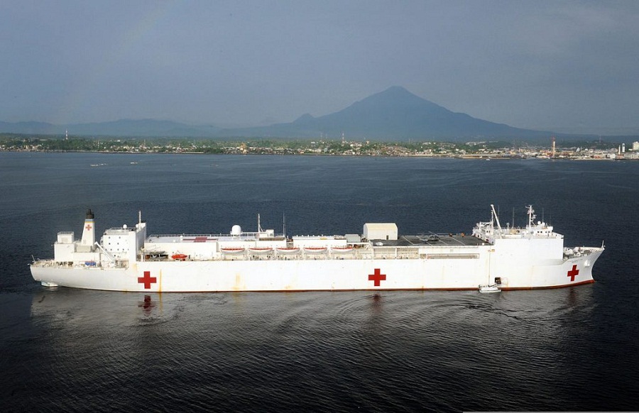 विश्वकै नमूना अस्पतालसहितको जहाजको उत्तरी चीनमा परीक्षण