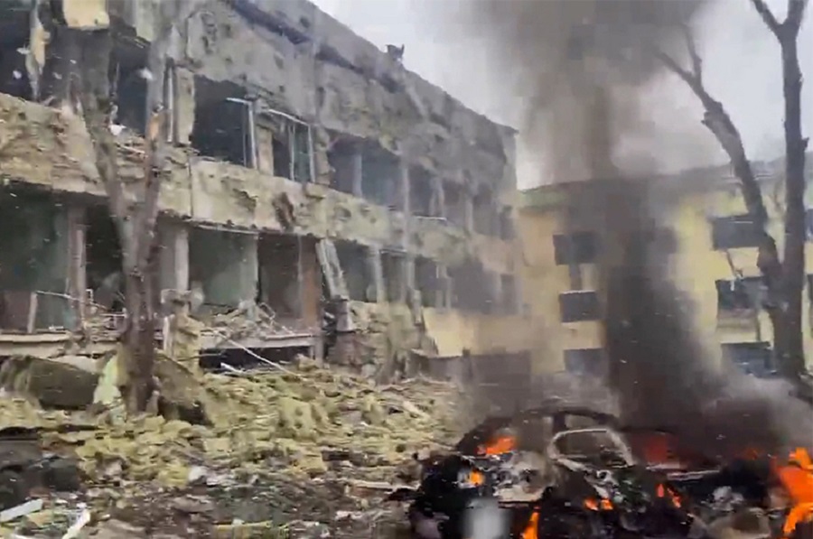 Russia bombard ukraine hospital