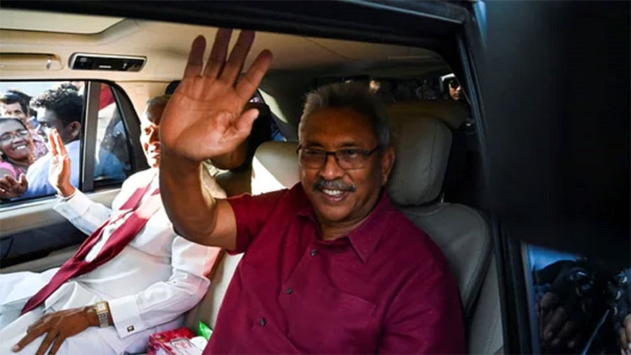 सिंगापुरबाटै राजीनामा दिए देश छाडेर भागेका श्रीलंकाका राष्ट्रपति राजापाक्षेले 
