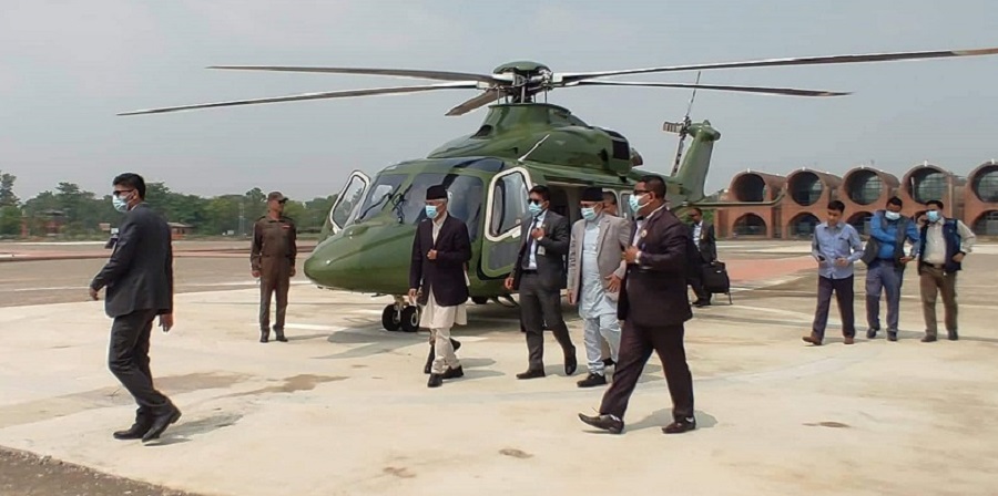 प्रधानमन्त्रीसहित गठबन्धनका नेताहरूले निजगढ विमानस्थलको स्थलगत निरीक्षण गर्ने