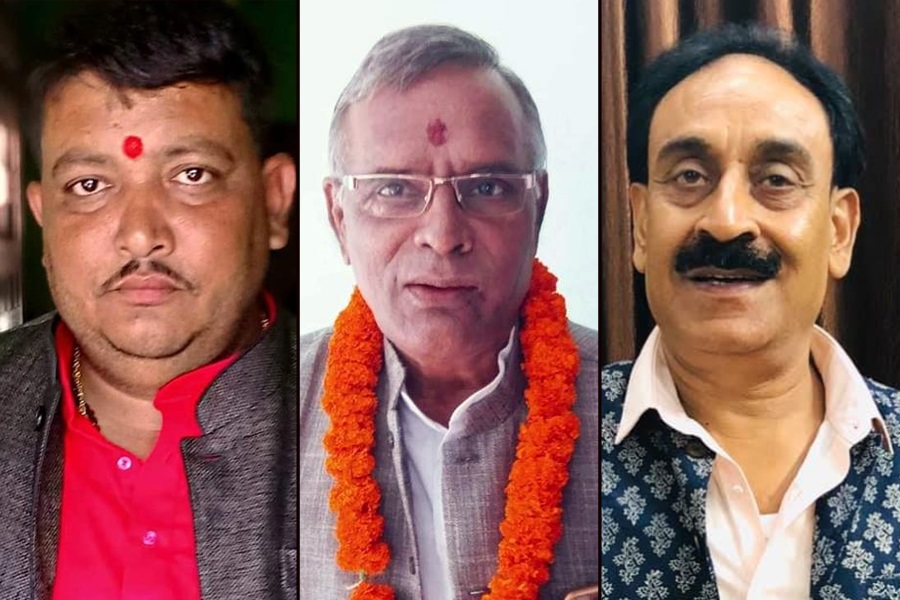 Birendra singh ram saroj yadav and om prakash sharma congress ministers in madhesh