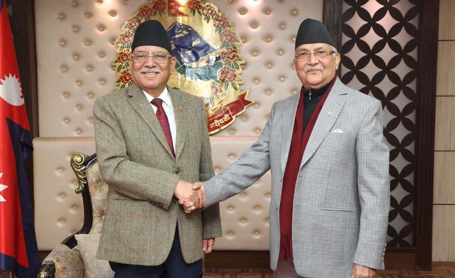 Prachanda and kp sharma oli