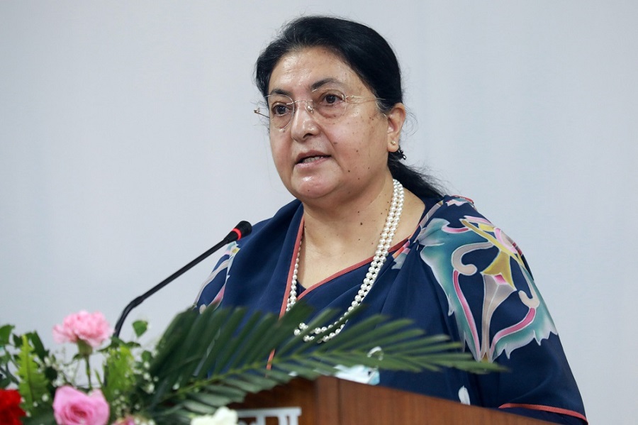 राष्ट्रपति कार्यालयको आधिकारिक ट्वीटर पूर्वराष्ट्रपति विद्यादेवी भण्डारीको कब्जामा