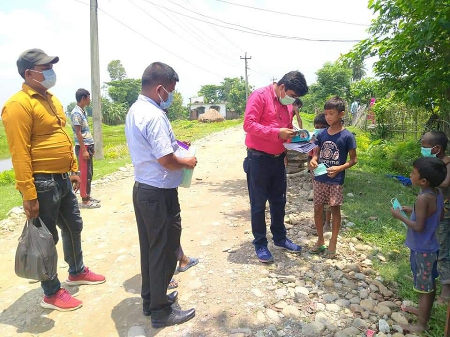 Ravi basic school book distribution