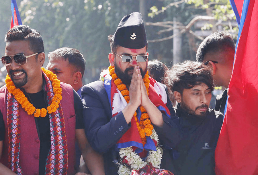 काठमाडौँ महानगरपालिकाका नवनिर्वाचित मेयर बालेन साहको सुरु भयो धन्यवाद र्‍याली