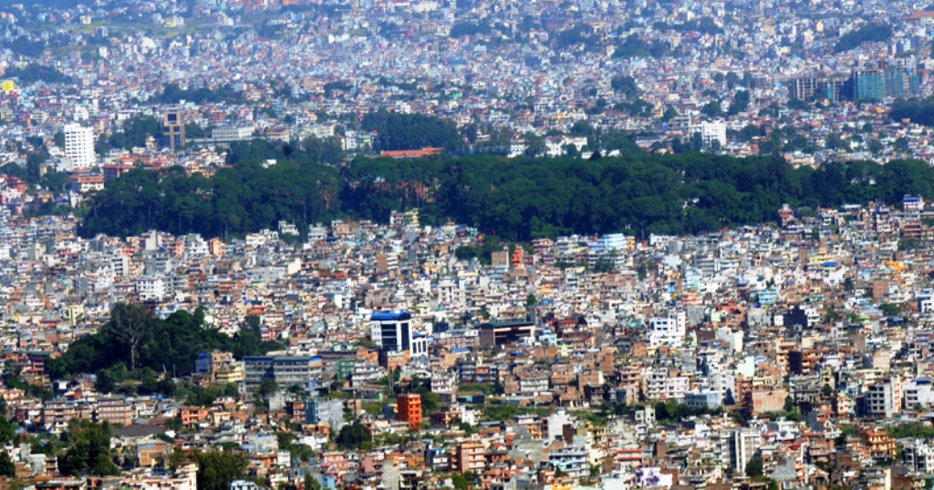 A view of kathmandu valley