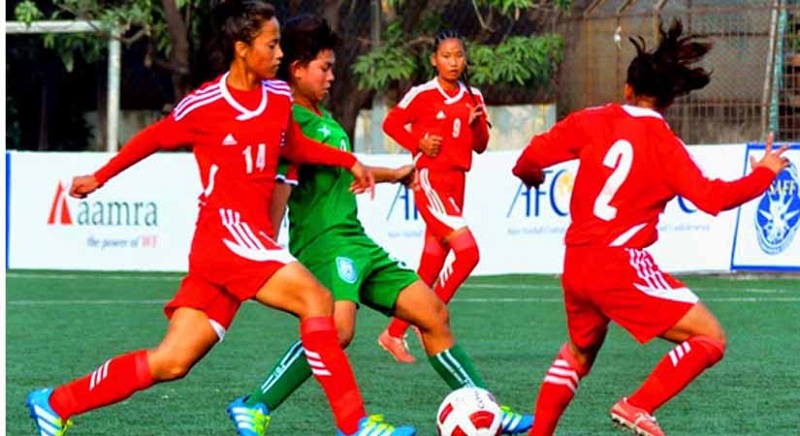 यू–१५ साफ च्याम्पियनसीप महिला फूटबलको सेमी फाइनलमा नेपाल भारतसँग पराजित
