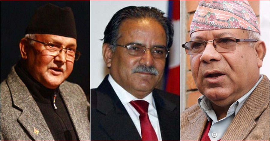 Kp oli prachanda madhab nepal